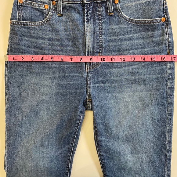 Madewell The Perfect Vintage Jean, Frayed/Raw Split Hem Style, 28 Waist, Blue - Picture 13 of 16